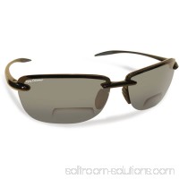 Flying Fisherman Cali Polarized Sunglasses, Black Frame, Smoke Lens Bifocal Reader, +1.50   551214389